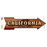 California Bulb Lettering Novelty Arrow Sticker Decal Small