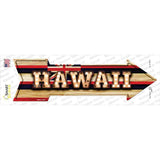 Hawaii Bulb Lettering Novelty Arrow Sticker Decal Small