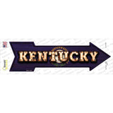 Kentucky Bulb Lettering Novelty Arrow Sticker Decal Small