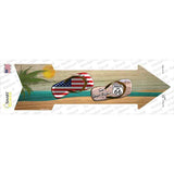 US and Route 66 Flip Flop Novelty Arrow Sticker Decal