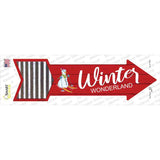 Winter Wonderland Novelty Arrow Sticker Decal Small