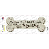 Love My Dog Novelty Bone Sticker Decal Small
