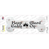 Keep Calm Guard On Novelty Bone Sticker Decal Small