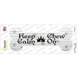 Keep Calm Chase On Novelty Bone Sticker Decal Small