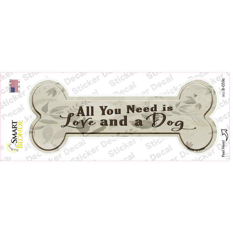 All You Need Is Novelty Bone Sticker Decal Small