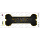 Guard Cat on Duty Novelty Bone Sticker Decal Small