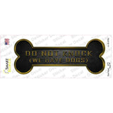We Have Dogs Novelty Bone Sticker Decal Small