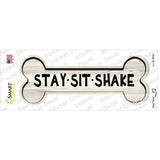 Stay Sit Shake Novelty Bone Sticker Decal Small
