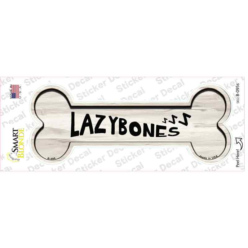 Lazybones Novelty Bone Sticker Decal Small