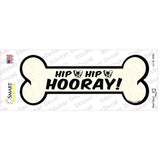 Hip Hip Hooray Novelty Bone Sticker Decal Small