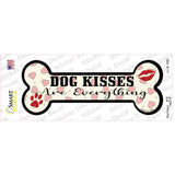 Dog Kisses Novelty Bone Sticker Decal Small
