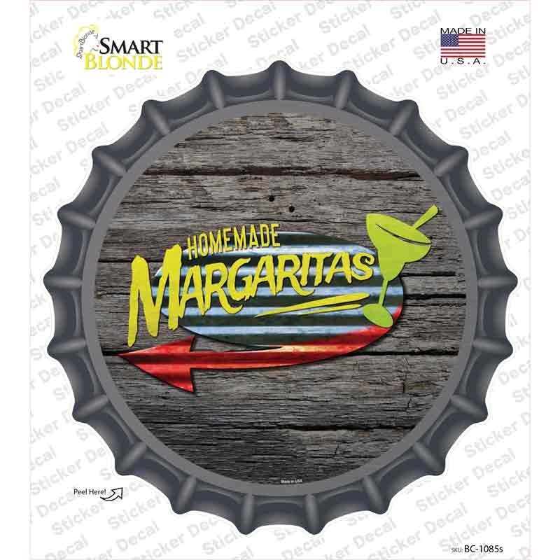 Homemade Margaritas Novelty Bottle Cap Sticker Decal Small