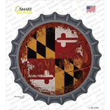 Maryland Rusty Stamped Novelty Bottle Cap Sticker Decal Small