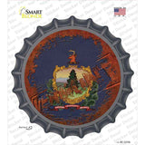 Vermont Rusty Stamped Novelty Bottle Cap Sticker Decal Small