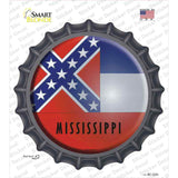 Mississippi State Flag Novelty Bottle Cap Sticker Decal Small