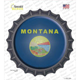 Montana State Flag Novelty Bottle Cap Sticker Decal Small