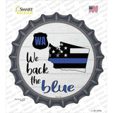 Washington Back The Blue Novelty Bottle Cap Sticker Decal Small