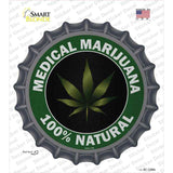 Medical Marijuana Novelty Bottle Cap Sticker Decal Small