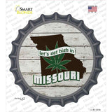 Lets Get High In Missouri Novelty Bottle Cap Sticker Decal Small