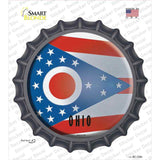 Ohio State Flag Novelty Bottle Cap Sticker Decal Small