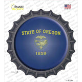 Oregon State Flag Novelty Bottle Cap Sticker Decal Small