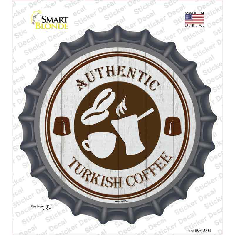 Authentic Turkish Novelty Bottle Cap Sticker Decal Small