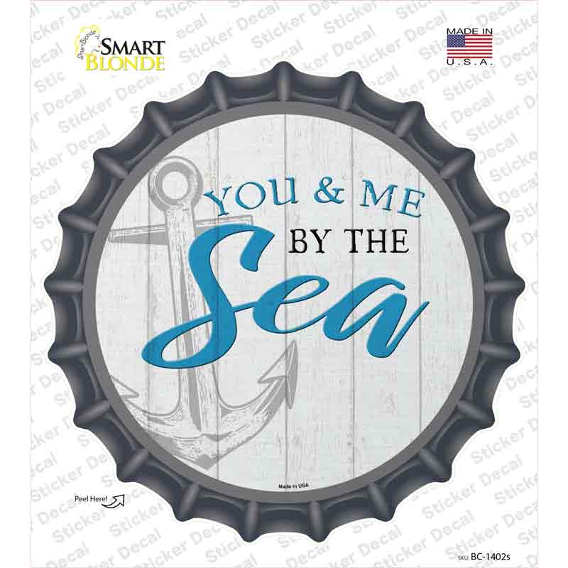 You and Me by the Sea Novelty Bottle Cap Sticker Decal Small