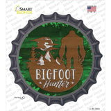 Bigfoot Hunter Silhouette Novelty Bottle Cap Sticker Decal Small