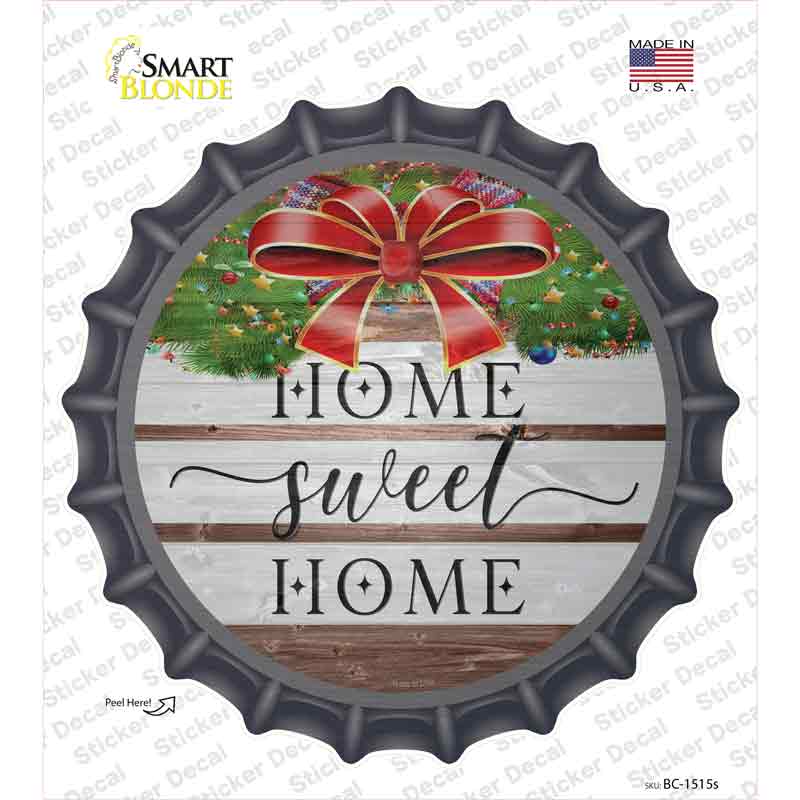 Home Sweet Home Ribbon Novelty Bottle Cap Sticker Decal Small