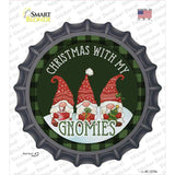 Christmas with my Gnomies Novelty Bottle Cap Sticker Decal Small