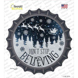 Dont Stop Believing Snow Novelty Bottle Cap Sticker Decal Small