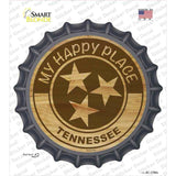 My Happy Place Tristar Tennessee Novelty Bottle Cap Sticker Decal Small