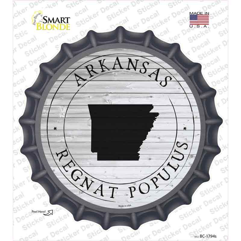 Arkansas Regnat Populus Novelty Bottle Cap Sticker Decal Small