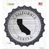 California Eureka Novelty Bottle Cap Sticker Decal Small