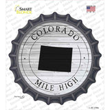 Colorado Mile High Novelty Bottle Cap Sticker Decal Small