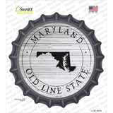 Maryland Old Line State Novelty Bottle Cap Sticker Decal Small