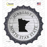 Minnesota North Star State Novelty Bottle Cap Sticker Decal Small