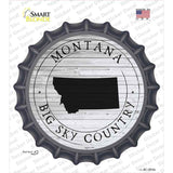 Montana Big Sky Country Novelty Bottle Cap Sticker Decal Small