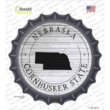 Nebraska Cornhusker State Novelty Bottle Cap Sticker Decal Small