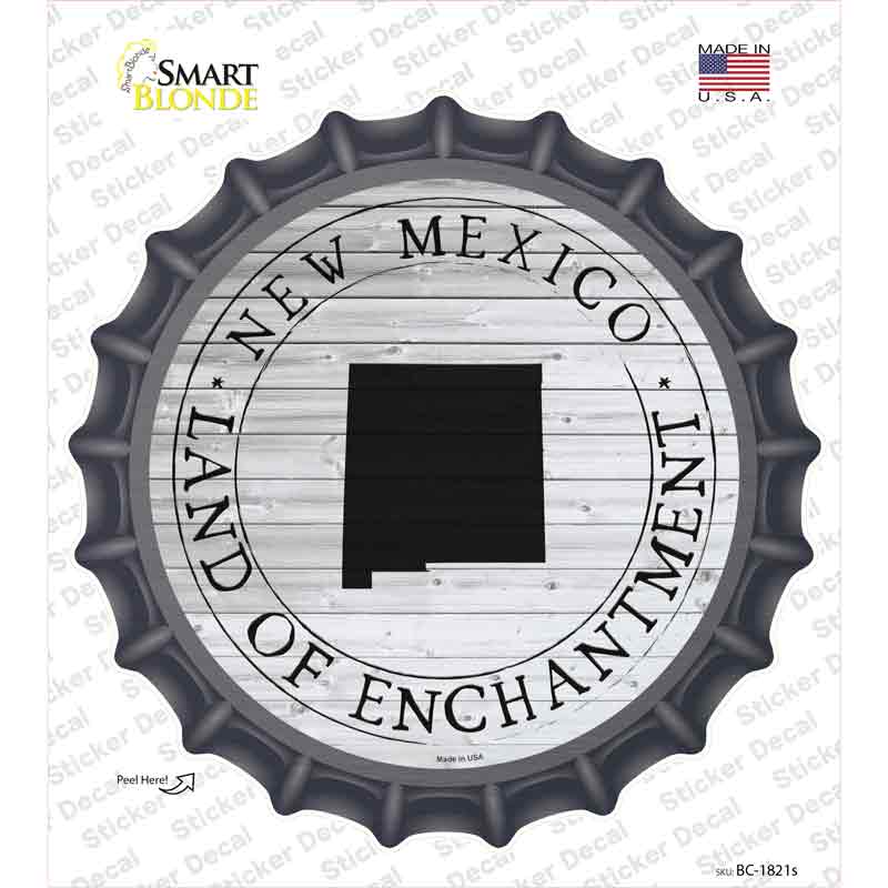 New Mexico Land Of Enchantment Novelty Bottle Cap Sticker Decal Small