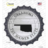 Oklahoma Sooner State Novelty Bottle Cap Sticker Decal Small