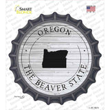 Oregon Beaver State Novelty Bottle Cap Sticker Decal Small