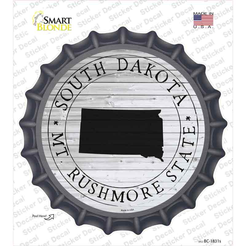 South Dakota Mt Rushmore State Novelty Bottle Cap Sticker Decal Small