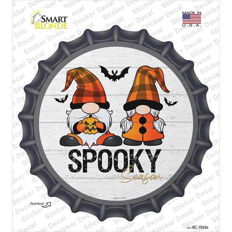 Spooky Season Gnomes Novelty Bottle Cap Sticker Decal Small