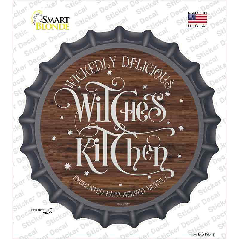 Witches Kitchen Novelty Bottle Cap Sticker Decal Small