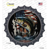 American Bass Novelty Bottle Cap Sticker Decal BC-2056s