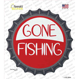 Gone Fishing Novelty Bottle Cap Sticker Decal BC-2060s