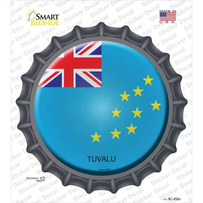 Tuvalu Country Novelty Bottle Cap Sticker Decal Small