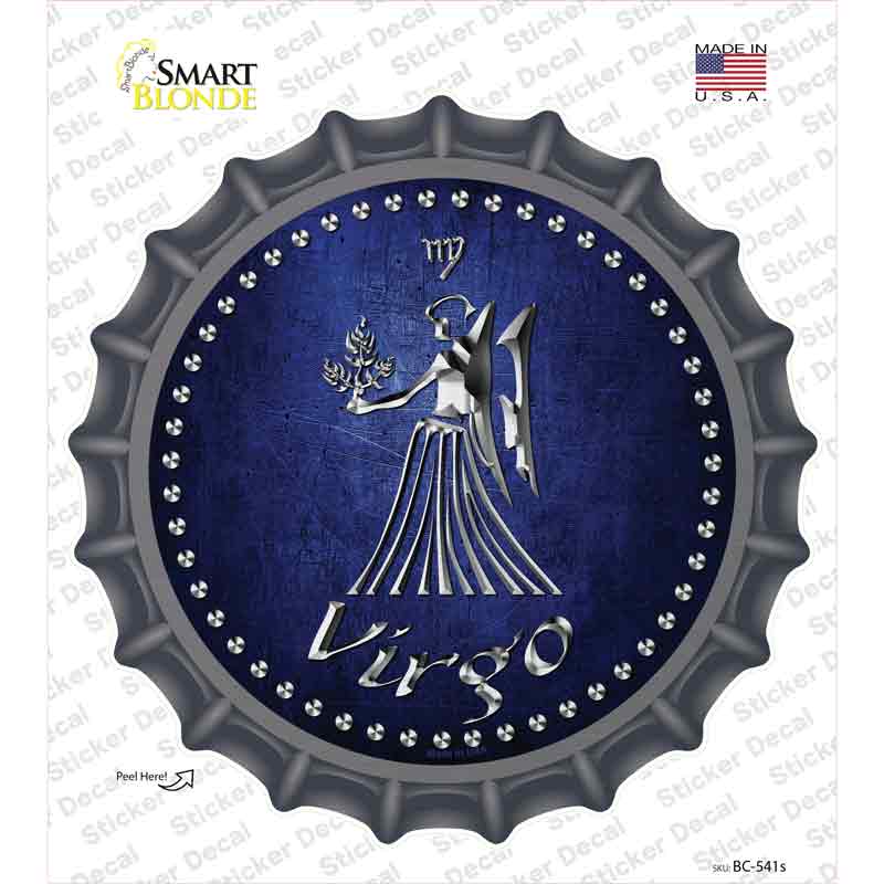 Virgo Novelty Bottle Cap Sticker Decal Small