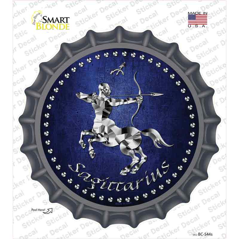 Sagittarius Novelty Bottle Cap Sticker Decal Small